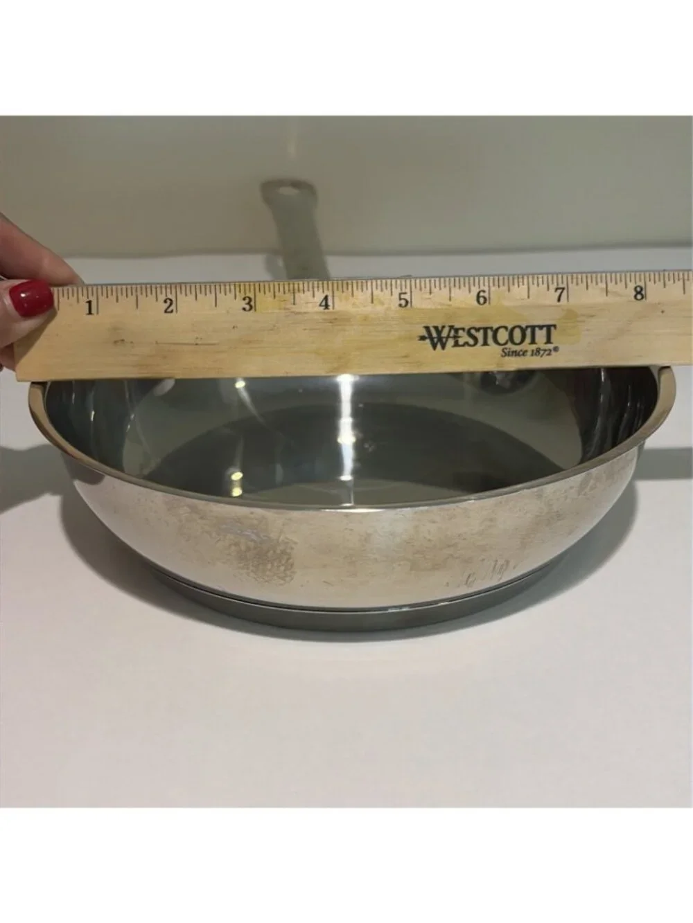 RARE Lusterware 18/10 Stainless Steel Skillet Pan 8
